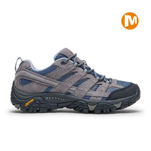 Merrell Moab 2 Ventilator Wanderschuhe Damen Grau/Blau [DE-EVJKQ]